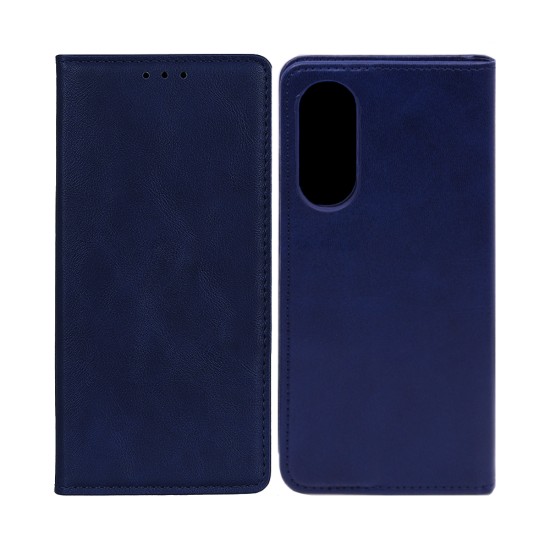 Leather Flip Cover With Internal Pocket For Samsung Galaxy S25 Edge Blue Leather Flip Cover With Internal Pocket For Samsung Galaxy S25 Edge Blue